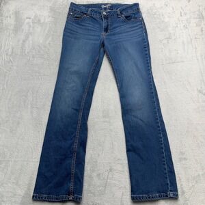 Wrangler Womens Cowboy Western Boot Cut Jeans Blue Denim Size 12x32